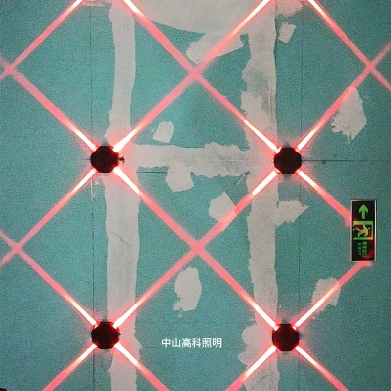 台球室K房菱形十字壁灯走廊背景墙客厅房间氛围灯时尚简约光线灯