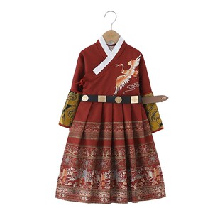 飞鱼服儿童古装明朝锦衣卫汉服男童长袍男孩武侠剑客中国风春秋季