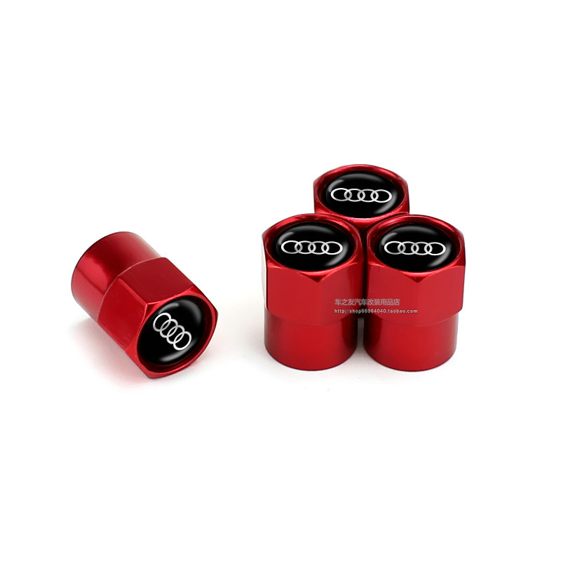 适用奥迪A3/A4L/A5/A6L/Q3/Q5L/Q7气门嘴帽改装轮毂金气门螺芯套