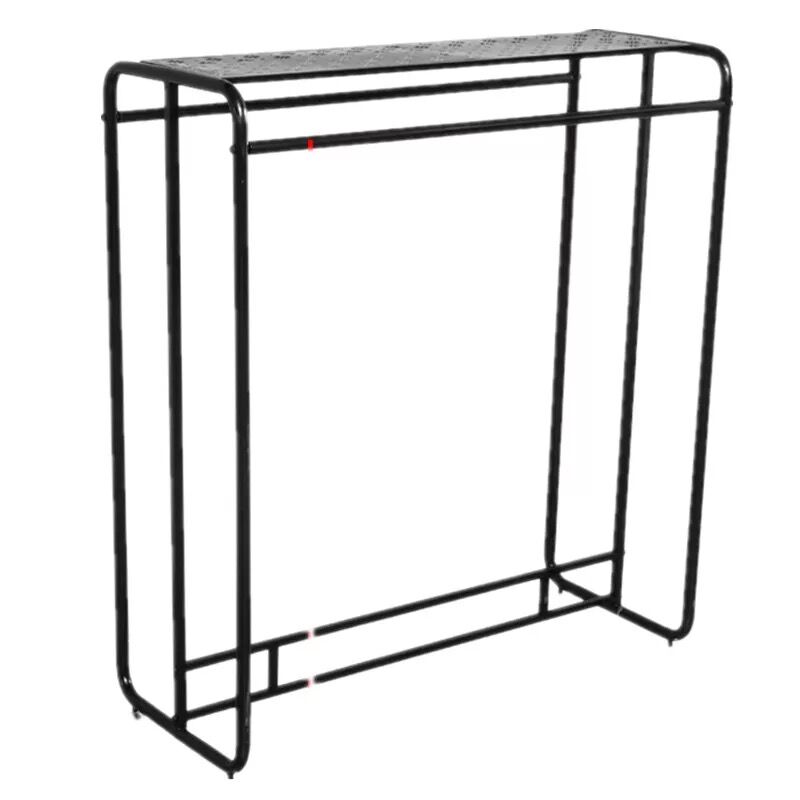 复古男女装服装店展示架童装双排中岛落地式衣服架子双杠侧挂货架