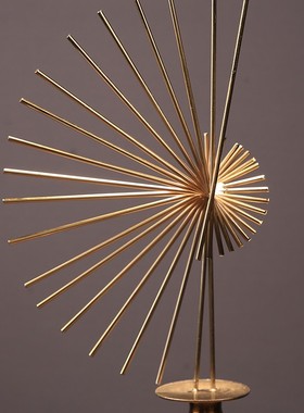 美式创意抽象金属摆件家居玄关办公室样板房客厅新房乔迁送礼摆设