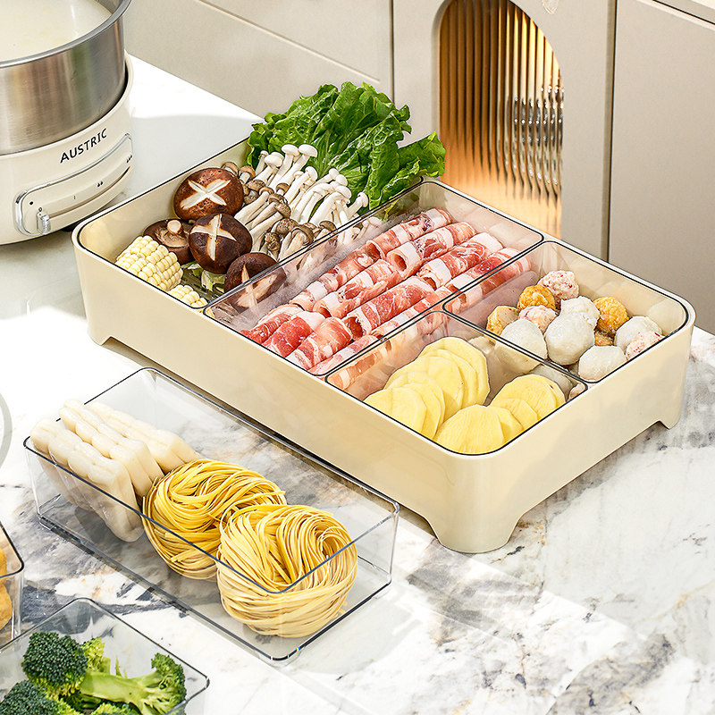 火锅配菜盘备菜盘家用厨房分格收纳多功能专用菜盘子沥水托盘神器,厨房/烹饪用具,配菜/备菜盘,淘宝优惠券,粉丝福利购,淘宝优惠卷