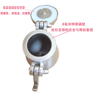 爆百谷新款520型爆米花机迷你粮食放式放大器304不锈钢手摇米花锅