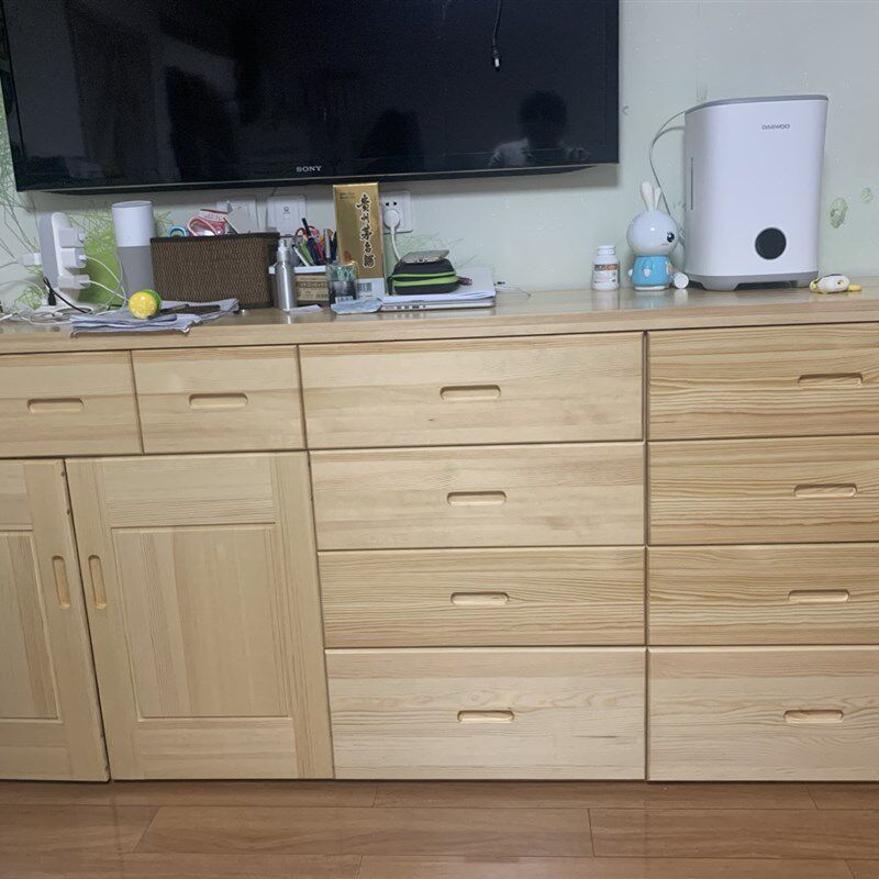 定制柜子实木家具电视柜经济型地柜简约松木储物柜小户型客厅茶几