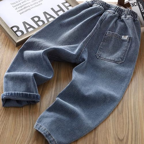 男童牛仔裤2024秋季新款儿童时尚复古直筒长裤中大童百搭休闲裤子