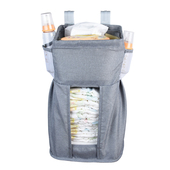 婴儿床收纳袋游戏围栏挂袋床护栏尿布袋床边床头尿不湿储物奶瓶架