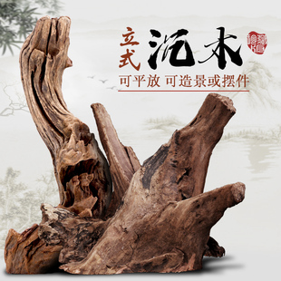 鱼缸沉木流木直立式沉木鱼缸造景降酸软水调整PH值可放平可作摆件