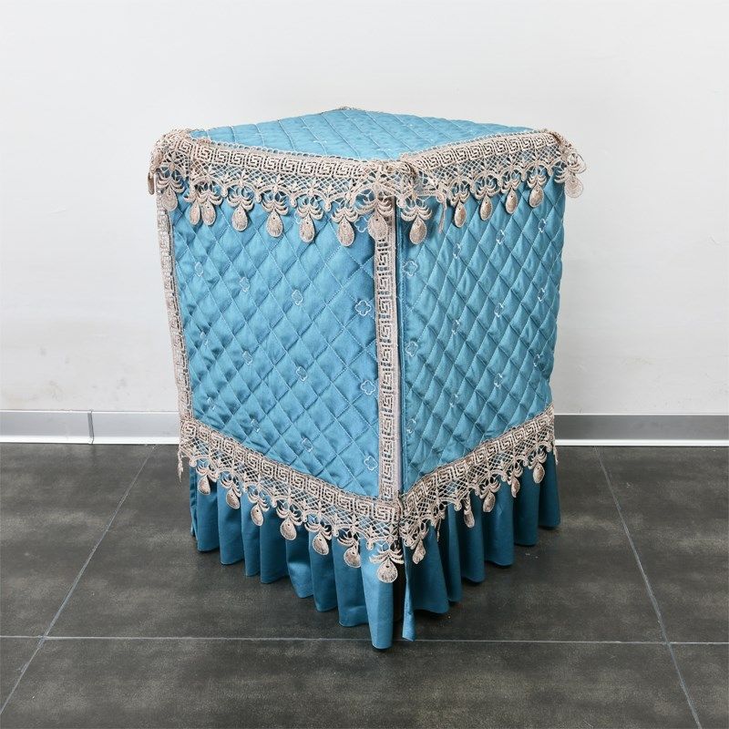 定制保险柜罩欧式全包灰色拉链防尘罩空调扇置物架除湿机蓝色盖布