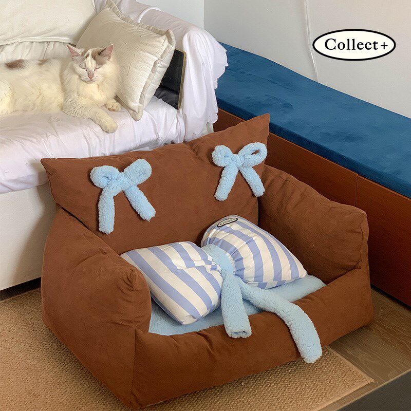 艺术收藏夹 海盐巧巧 猫窝宠物沙发毛绒保暖可拆洗坐垫狗窝睡垫,宠物/宠物食品及用品,猫窝/屋/帐篷/沙发,淘宝优惠券,粉丝福利购,淘宝优惠卷
