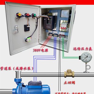 定做一拖二三四五恒压供水220/380变频器水泵调速pid调节控制柜箱
