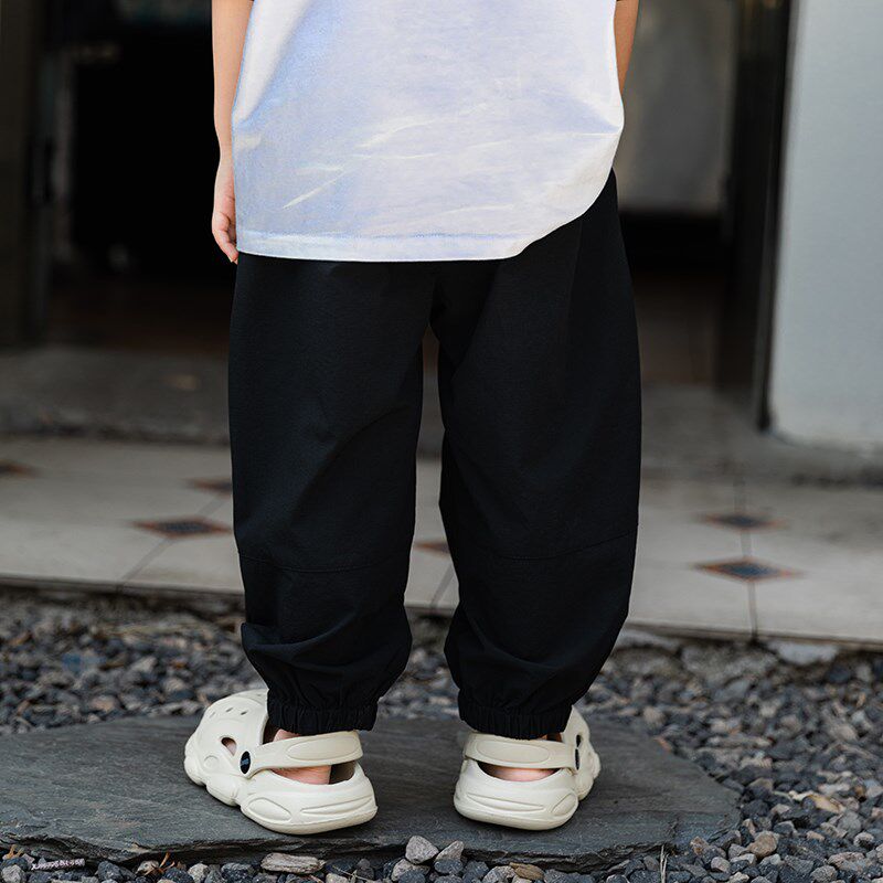 米修叻童装男童夏季薄款裤子直筒长裤小童夏天凉感防蚊裤防晒外穿