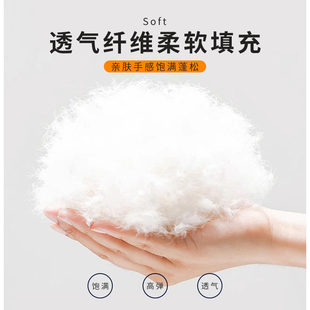 枕头枕芯套装 冬季 塔芙绒枕套家用带枕套护颈椎助睡眠宿舍学生一对