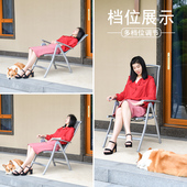 临亚折叠躺椅午休午睡椅户外便携办公室椅子阳台家用铝合金休闲椅