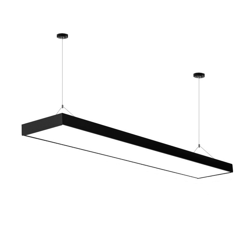 长条灯铝方通办公灯格栅吸顶灯办公室平板灯超市条形灯led方通灯