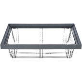 缓冲可调储物篮五金 伸缩衣帽间藤篮 皮革收纳篮 衣柜阻尼衣物篮