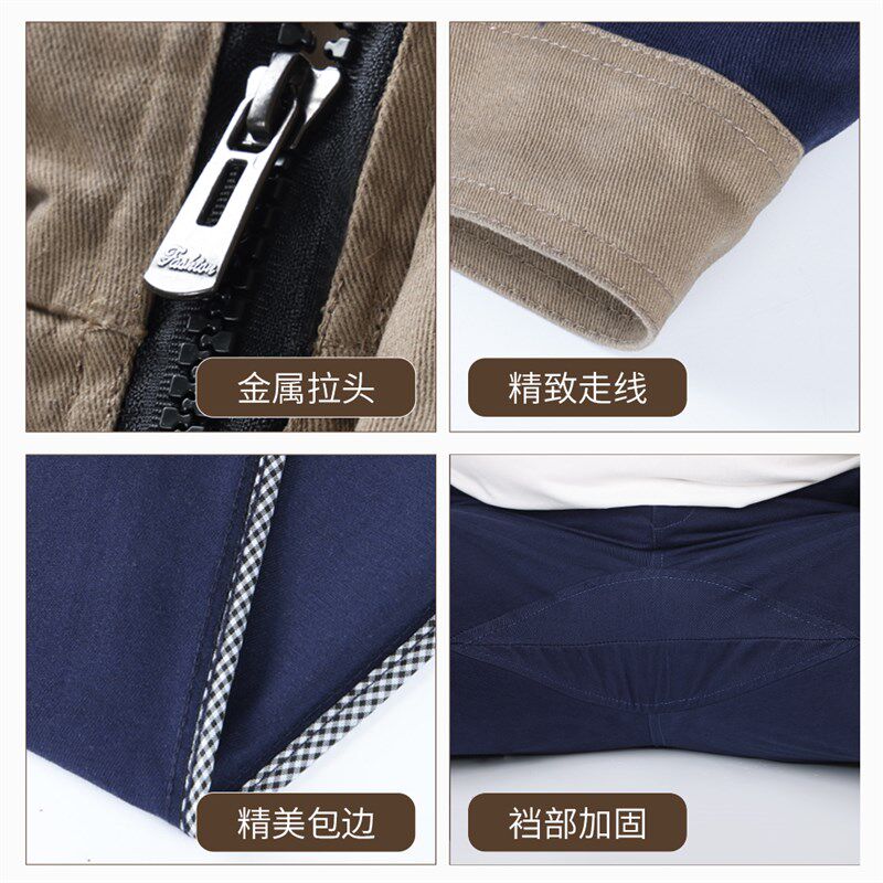 纯棉工作服套装男春秋长袖耐磨上衣裤子工厂车间焊工劳保工装定制