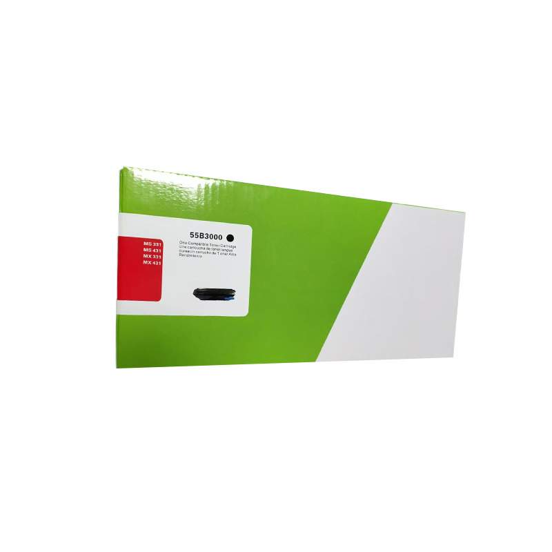 适用利盟MS331 MS431 MX331 MX431打印机硒鼓 55B3000碳粉 墨粉盒