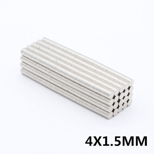 D4*1.5 耳机薄小磁石强磁 工艺品圆形强力磁铁片 喇叭磁性材料