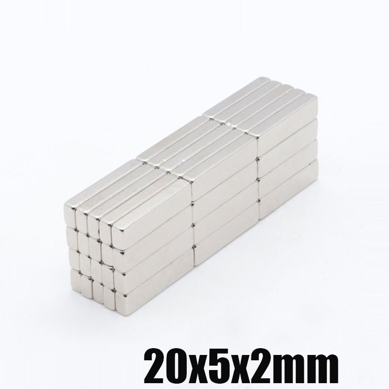 F20*5*2 20x4x2 礼盒包装磁铁长方形薄片20×6×2强磁镀锌双面磁