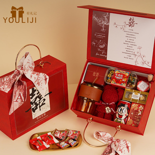 喜糖成品礼盒含糖批发结婚专用订婚糖果礼盒装 高级混合婚糖伴手礼