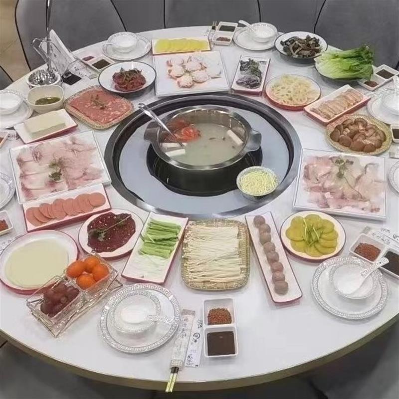 定制商用烤涮一体炉大尺寸54cm烤盘烤肉火锅烧烤两用炉电涮烤炉