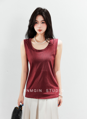 BNMGIN2026背心女夏可外穿宽松内搭韩系无袖t恤绝美韩系穿搭上衣