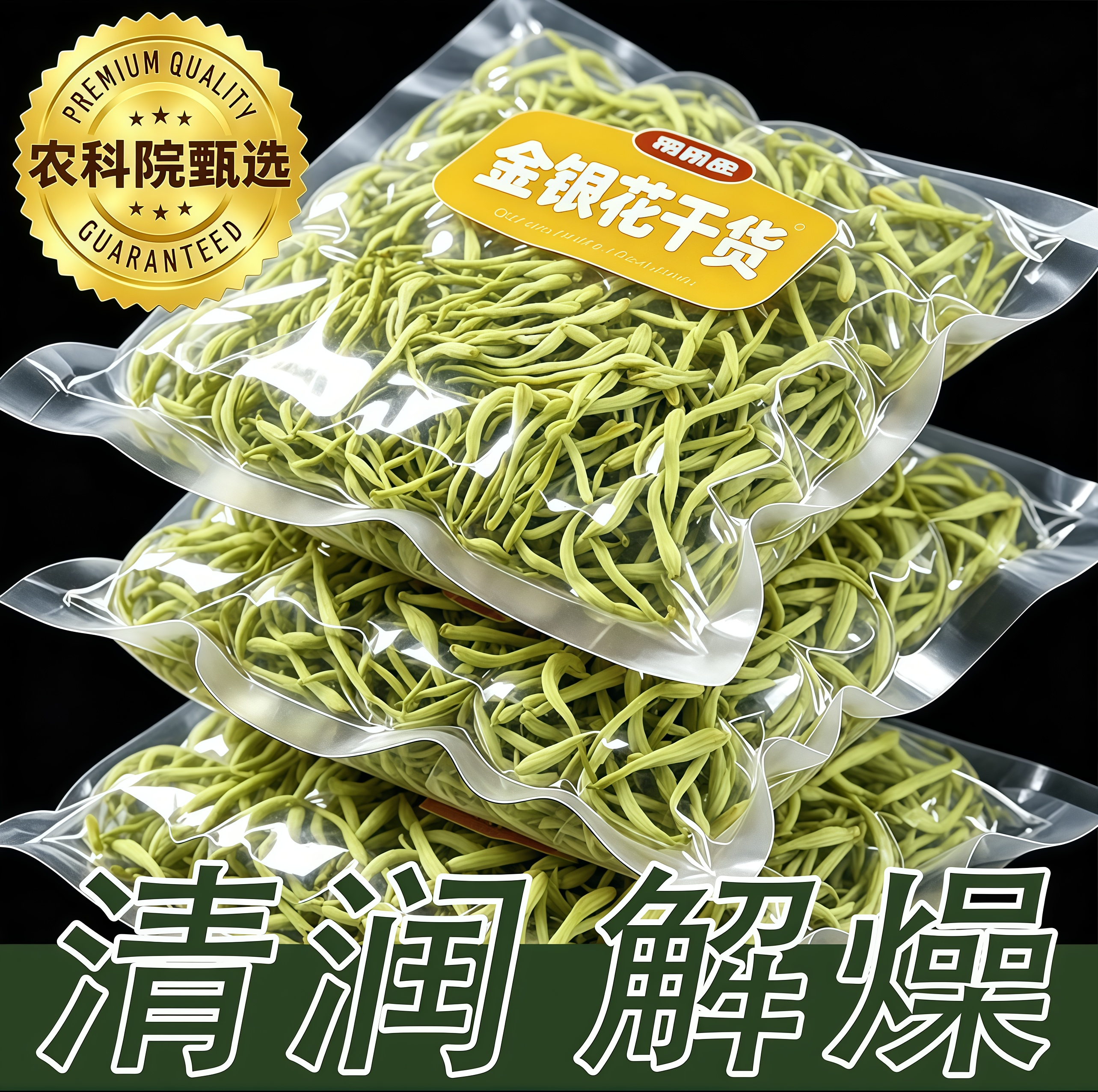 金银花茶天然干花菊花凉茶中药材无野生不特级官方旗舰店正品茶叶
