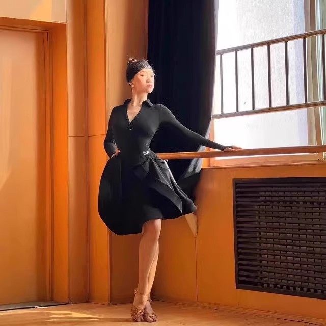 2025冬季新款修身高级感拉丁舞服