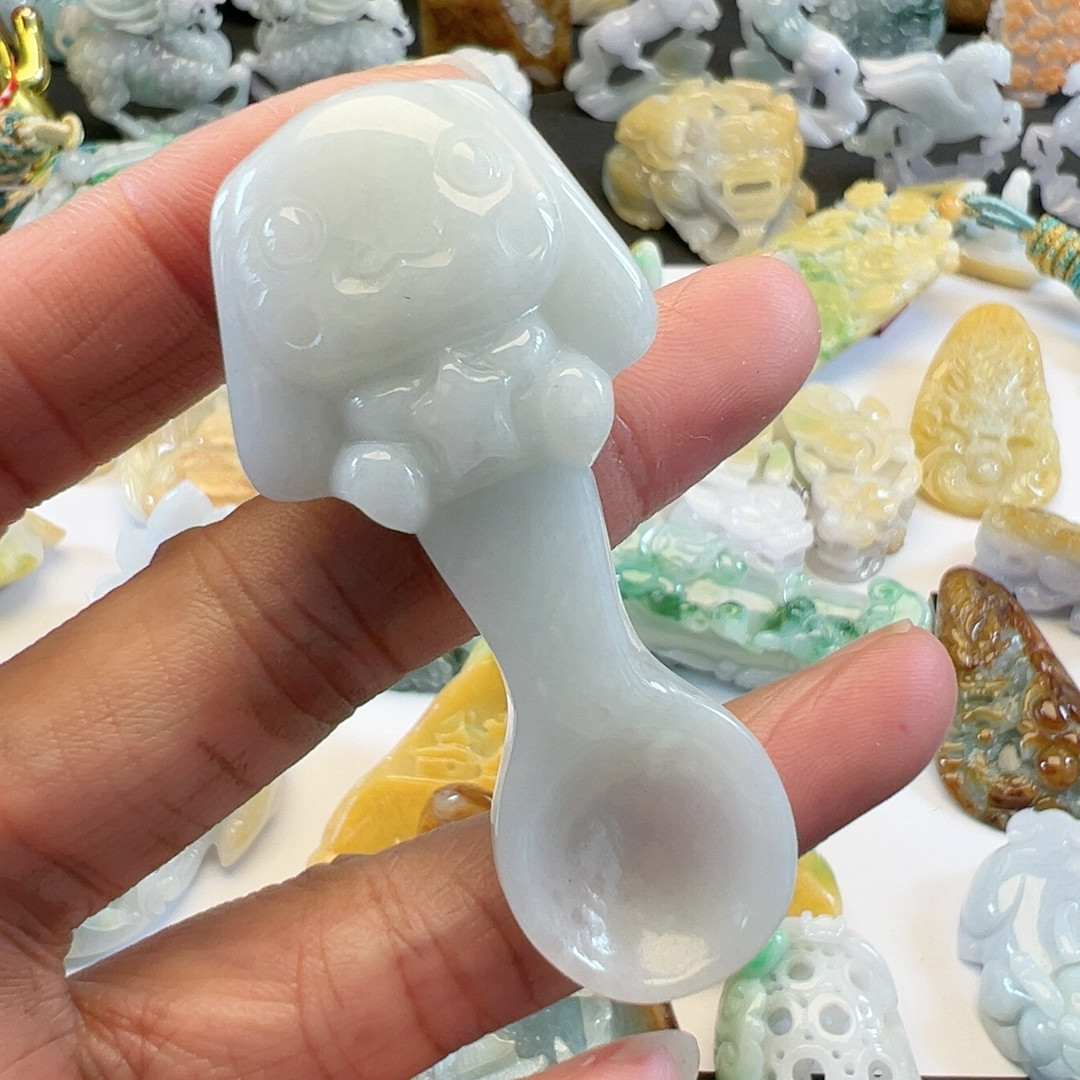 冰胶翡翠汤匙,珠宝/钻石/翡翠,颈饰,淘宝优惠券,粉丝福利购,淘宝优惠卷