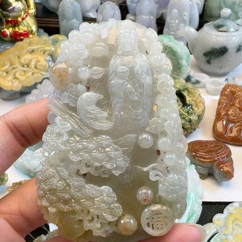 送证书天然翡翠A货糖色黄翡冰观音