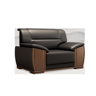 办公室会客沙发茶几组合办公真皮三人位商务接待室休W息区简约现