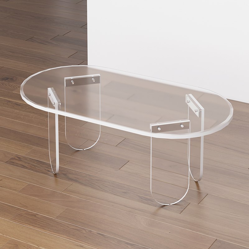 亚克力茶几小h桌子现代简约客厅沙发边几有机玻璃角几阳台咖啡桌