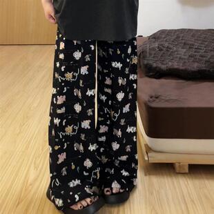休闲宽松凉凉裤 小个子夏季 小狗遛弯裤 可外穿山本裤 女慵懒裤 防蚊裤