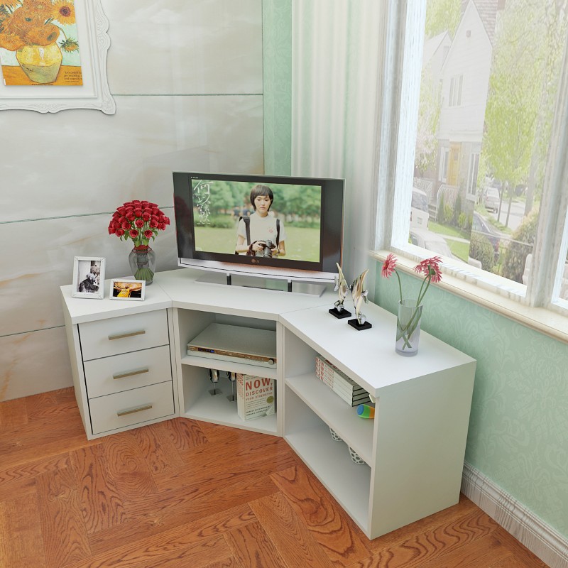 转角电视柜组合角柜卧室简约墙角柜三角形简易矮柜T落地柜客厅边