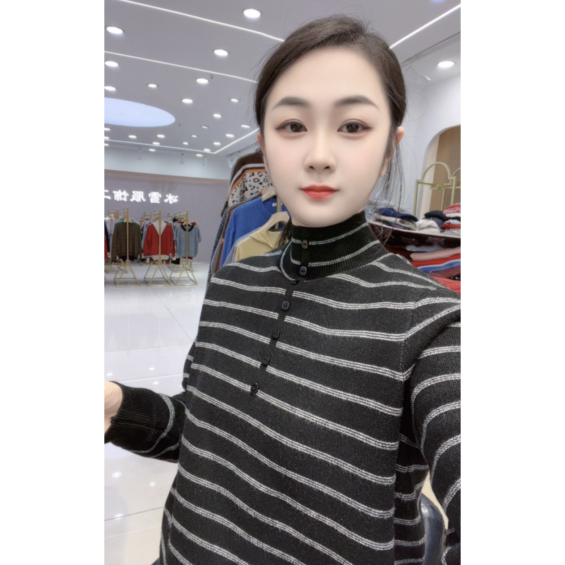 【条纹毛衣】2025秋冬新款韩系时尚条纹针织衫宽松软糯