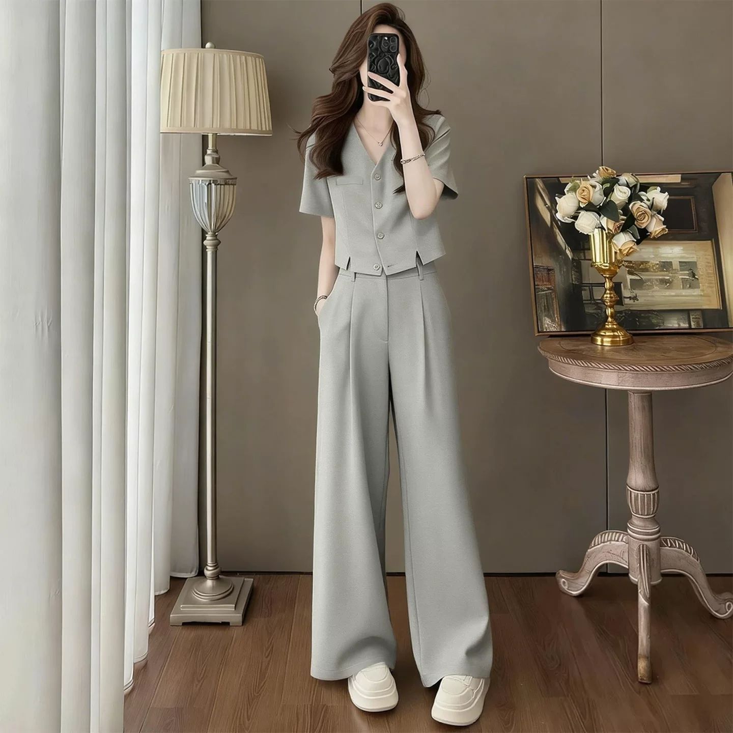 高级感小香风休闲运动套装女夏2休闲运动套装