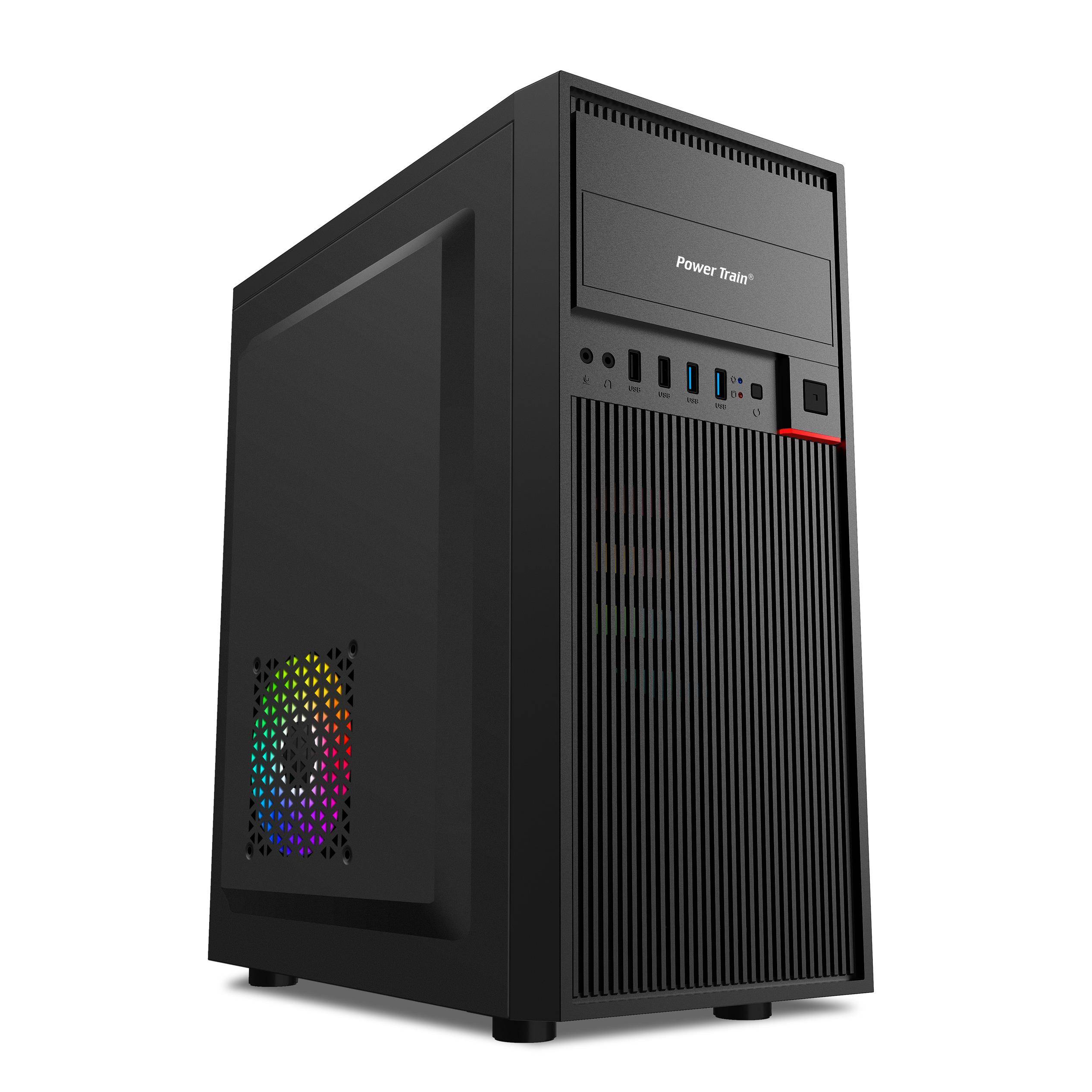 净重5斤 动力火车商耀机箱 台式电脑组装机空外壳 前置两个USB3.0