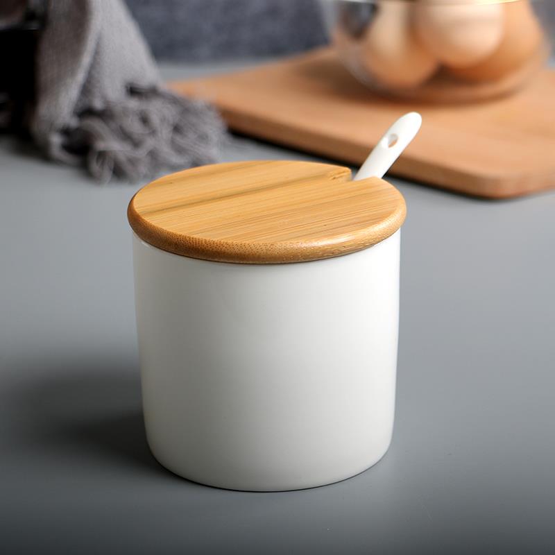 陶瓷加厚直接油泼辣椒油罐耐高温瓶调味盒糖罐味精盐罐油醋罐酱油