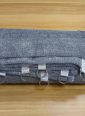 阳台遮挡神器防盗网防晒网遮光加密折叠防晒布银色遮阳遮荫网拉帘