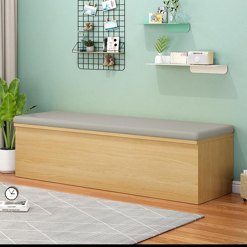 实木卡座沙发凳咖啡厅储物家用小户型饭厅大容量软包长条凳收纳凳