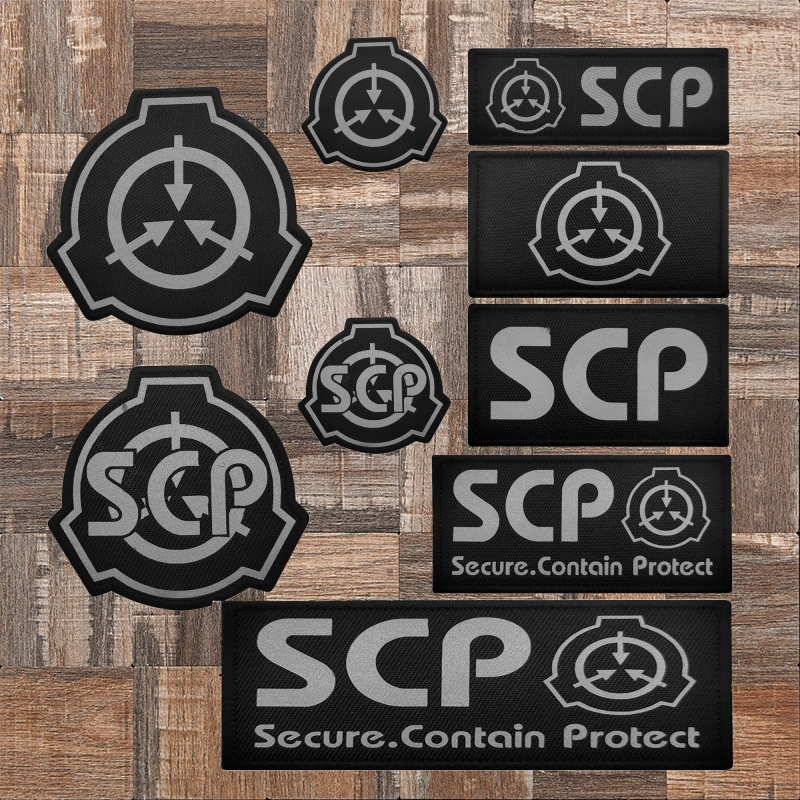 反光SCP基金会魔术贴章机动特遣队臂章SCP标志徽章战术背包士气章