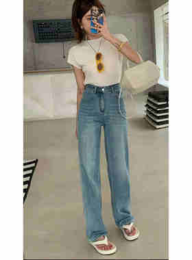 ZK-6302-1-6302-9直筒牛仔裤蓝色【实物以间为准】