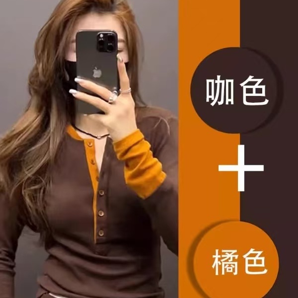 ZK-K-805加绒加厚长袖打底【实物以直播间为准】