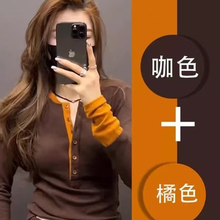 ZK-K-805加绒加厚长袖打底【实物以直播间为准】