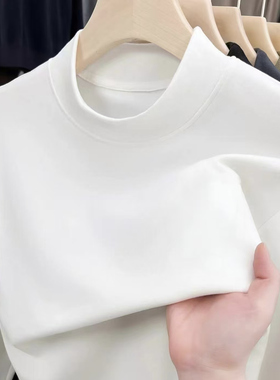 ZK-25195-9半高领重工烫钻小马羊rong打底衫【实物以直播间为准】