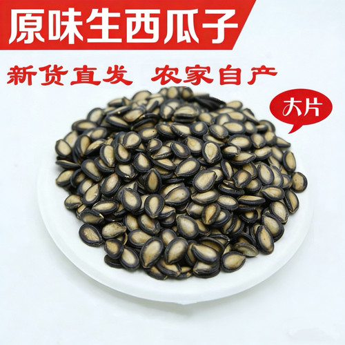 甘肃生西瓜子生瓜子原味瓜子兰州大板黑瓜子原味水洗坚果零食批发