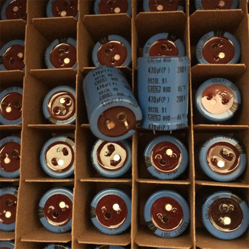 美国SPRAGUE 思碧化工 80D 470UF 200V 红头功放音频滤波电解电容