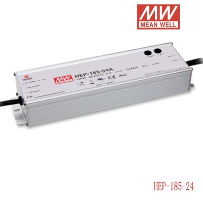 台湾明纬HEP-185-36无风扇全密封PFC电源供应器185W/36V/5.2A