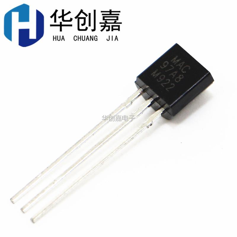 MAC97A6 MAC97A8 97A6 97A8 直插TO-92 双向触发三极闸流晶体管