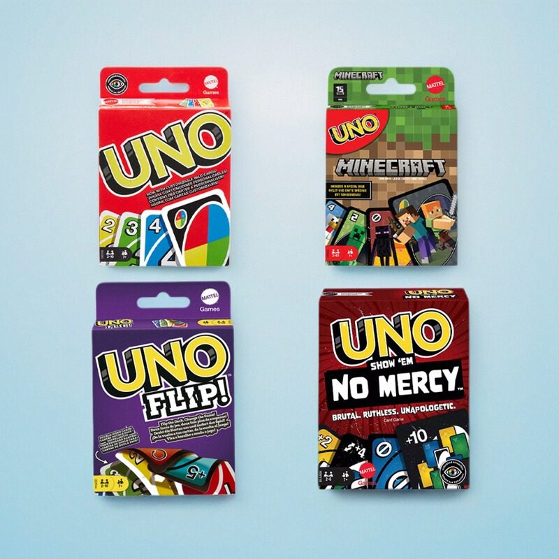 正版美泰UNO纸牌桌面欢乐休闲聚会多人优诺游戏互动桌游绝不留情